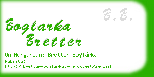 boglarka bretter business card